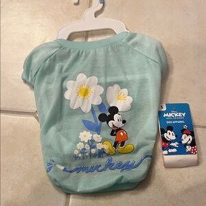 Mickey Mouse Dog Apparel in Light Blue Sz S